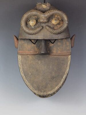 African Toma Tribal Initiation Ceremonial Mask From Liberia