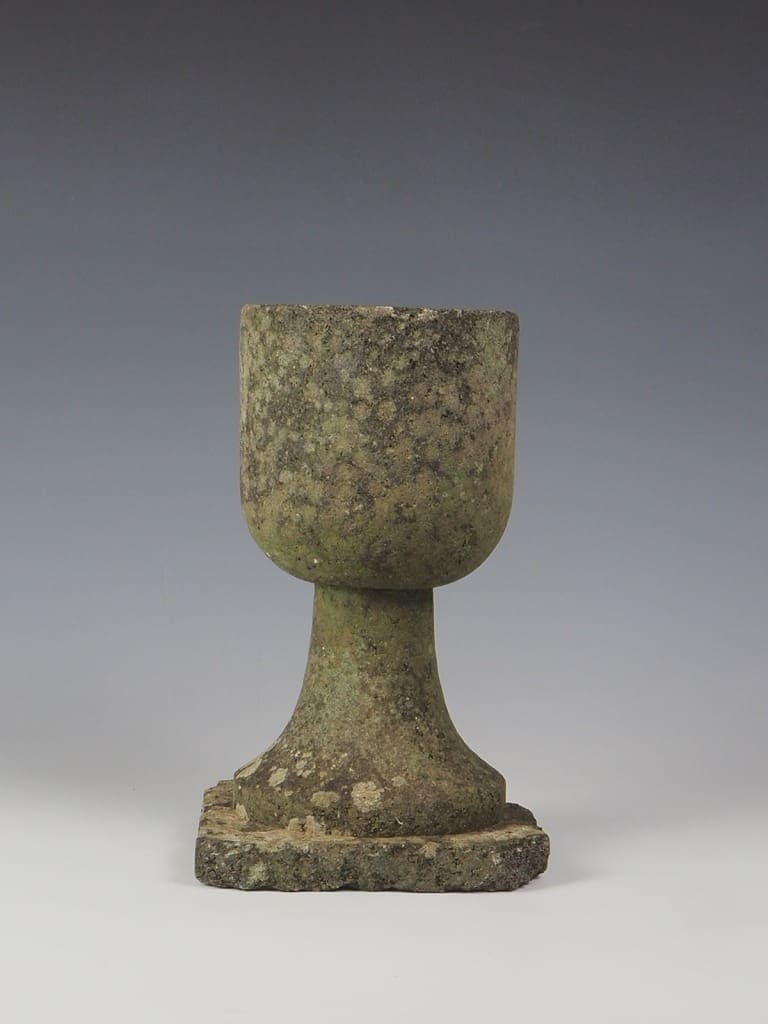 Antique Stone Garden Goblet