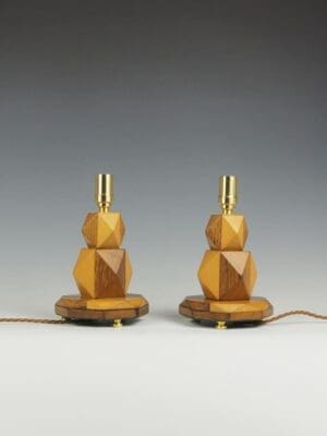Pair of Geometric Table Lamps