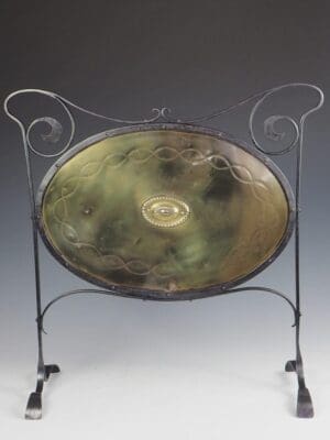 Arts and Crafts Brass Fire Screen
