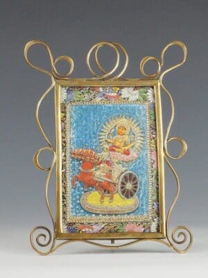 Antique Art Nouveau Brass Picture Frame