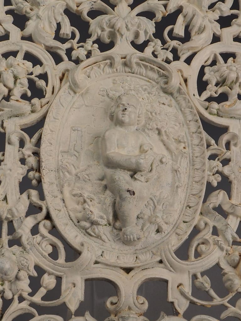 Pair of 19th Century Antique Cast Iron Decorative Wall Panels &ndash; Ornate Design