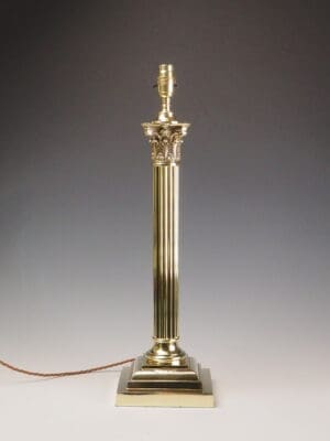 Antique Neoclassical Corinthian Table Lamp