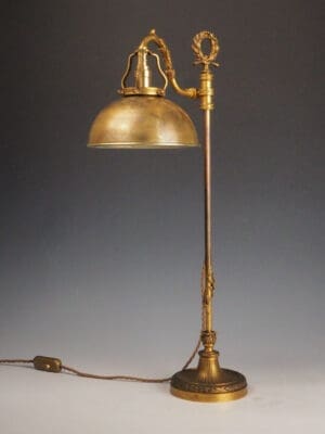 Gaggenau of Paris Antique Table Lamp – Rise and Fall Mechanism