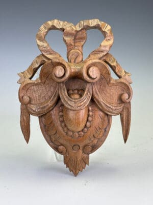 Carved Oak Cartouche in the Louis XV Manner, circa 1880