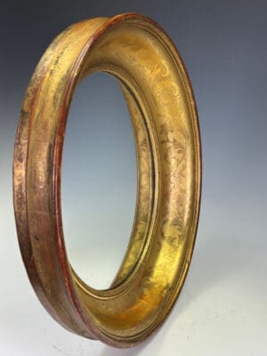 Early 19th Century French Oval Giltwood Mirror Frame (Restauration/Louis Philippe)