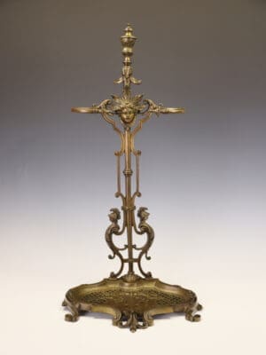 Fine 19th-Century French Ormolu Stick & Umbrella Stand, Circa 1870