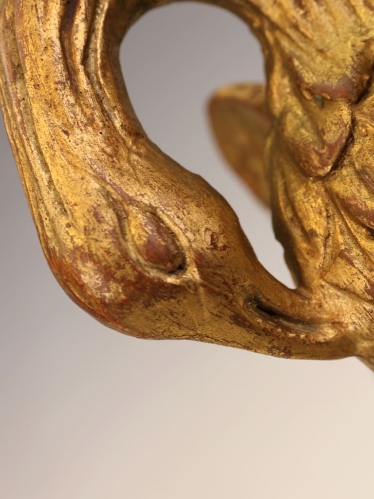 A Pair of Early 19th Century Gilded Pelican Wall Sconces