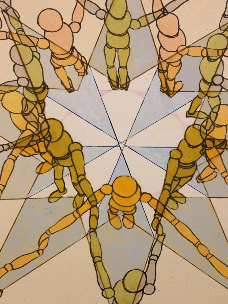 Derek Carruthers (1935&ndash;2021) 'Star' Original Watercolour, Signed and Dated May 1999